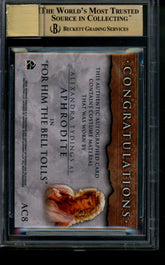 2003 Xena Warrior Princess Autograph Alexandra Tydings Relic Auto BGS 9.5/10